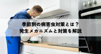 季節別の病害虫対策とは？発生メカニズムと対策をわかりやすく解説