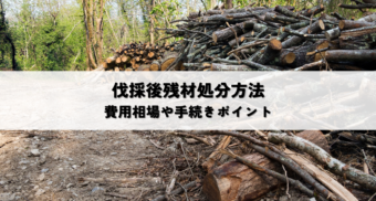 伐採後残材処分方法費用手続き総まとめ