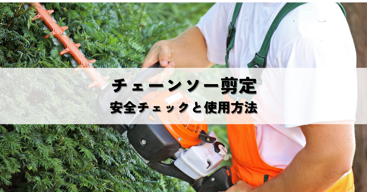 チェーンソー剪定で事故を防ぐための安全チェック項目と手順