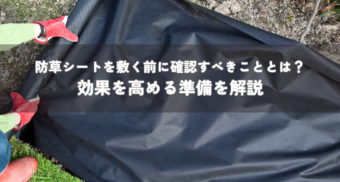防草シートを敷く前に確認すべきこととは？効果を高める準備を解説