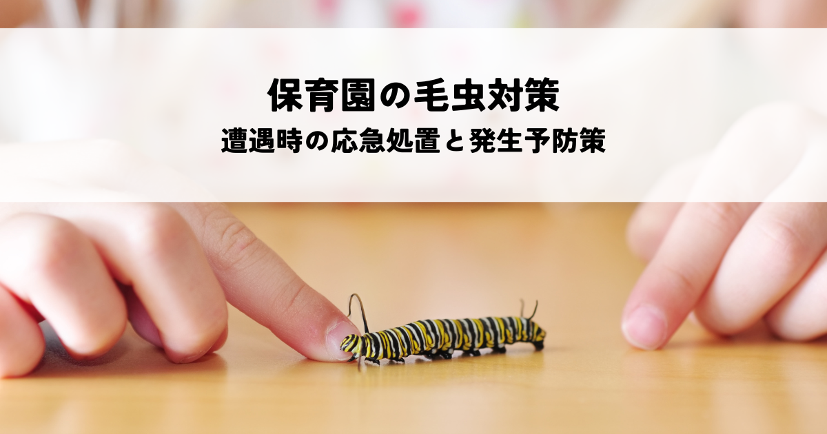 保育園の毛虫対策！遭遇時の応急処置と発生予防策を解説